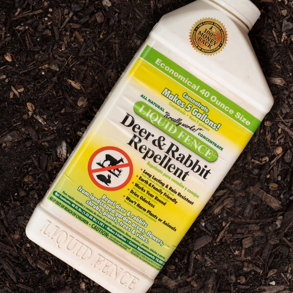 deer fence spray for garden Liquid Fence (Deer & Rabbit) – Green Vision Materials